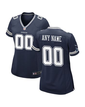 Dallas Cowboys Women's Custom 00 Game Jersey - Navy