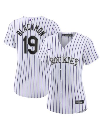 Charlie Blackmon 19 Colorado Rockies Women's Home Player Jersey - White