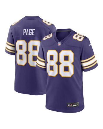 Alan Page 88 Minnesota Vikings Classic Retired Men Jersey - Purple