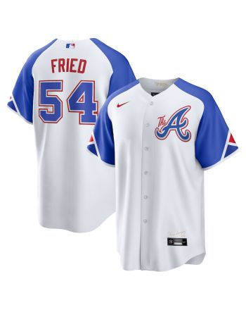 Max Fried 54 Atlanta Braves 2023 City Connect Men Jersey - White