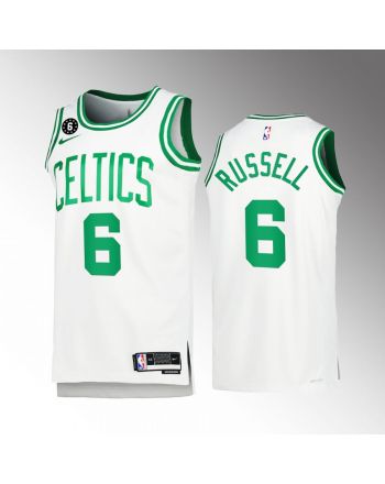 Boston Celtics Bill Russell 6 2022-23 Association Edition White Jersey Honor Russell