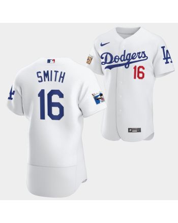 Los Angeles Dodgers Will Smith White Jersey 16 Jackie Robinson 75th Anniversary 2022-23 Uniform