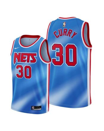 Seth Curry 30 Brooklyn Nets 2022 Classic Edition Blue Jersey Diamond Badge - Men Jersey