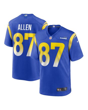 Davis Allen 87 Los Angeles Rams Home Game Jersey - Royal