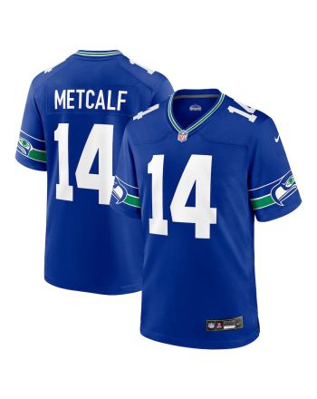 DK Metcalf 14 Seattle Seahawks Throwback Player Game Men Jersey - Royal