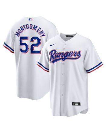 Jordan Montgomery 52 Texas Rangers Home Men Jersey - White