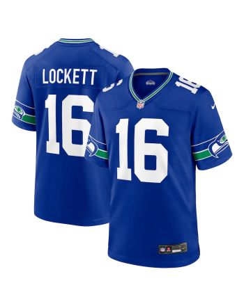 Tyler Lockett 16 Seattle Seahawks Throwback Player Game Men Jersey - Royal