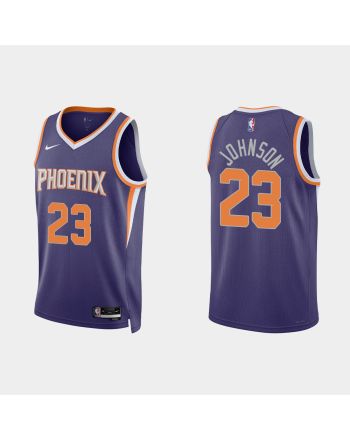 Phoenix Suns 23 Cameron Johnson 2022-23 Icon Edition Purple Men Jersey