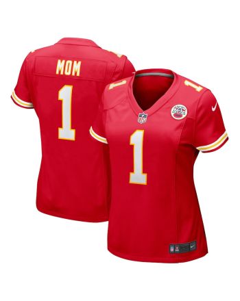 Number 1 Mom Kansas City Chiefs Game Women Jersey - Red