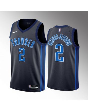 Oklahoma City Thunder Shai Gilgeous-Alexander 2 City Edition Black 2022-23 Men Jersey