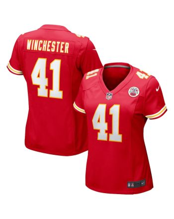 James Winchester 41 Kansas City Chiefs Game Women Jersey - Red