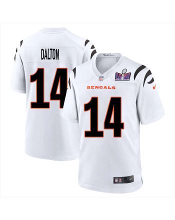 Andy Dalton 14 Cincinnati Bengals Super Bowl LVIII Men Away Limited Jersey - White