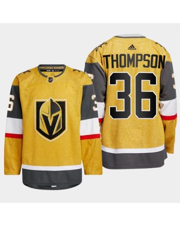 Logan Thompson 36 Vegas Golden Knights Gold Jersey 2023 Home