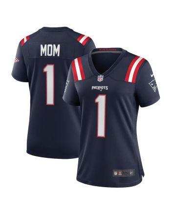 Number 1 Mom New England Patriots Game Women Jersey - Navy