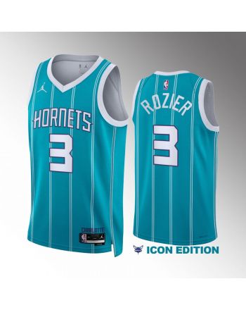 Terry Rozier 3 Charlotte Hornets Teal Men Jersey 2022-23 Icon Edition Swingman