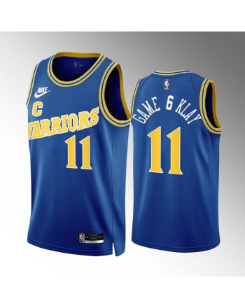 Klay Thompson 11 Game 6 Klay Golden State Warriors Royal Jersey Classic