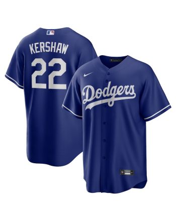 Clayton Kershaw 22 Los Angeles Dodgers Alternate Men Jersey - Navy