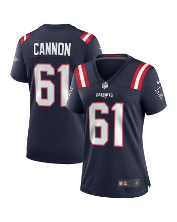 Marcus Cannon 61 New England Patriots Women Game Jersey - Navy