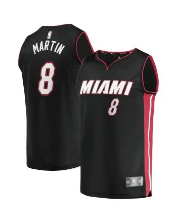 Jeremiah Martin Miami Heat Fast Break Jersey Black - Icon Edition