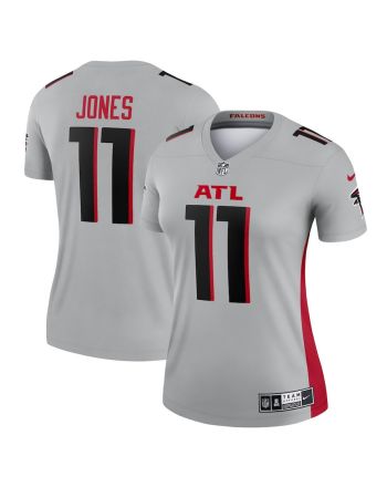 Julio Jones 11 Atlanta Falcons Women's Inverted Legend Jersey - Silver