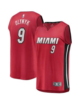 Kelly Olynyk Miami Heat Fast Break Player Jersey - Statement Edition - Red