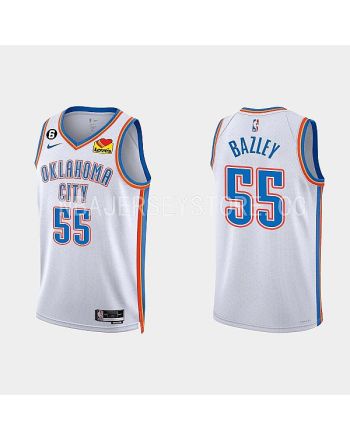 Oklahoma City Thunder Darius Bazley 55 2022-23 Association Edition White Men Jersey Swingman