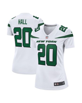 Breece Hall 20 New York Jets Women's Away Game Player Jersey - White