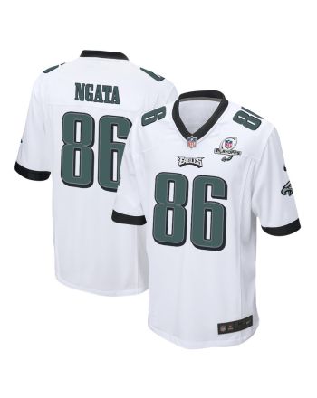 Joseph Ngata 86 Philadelphia Eagles 2023 Playoffs Patch Game Men Jersey - White