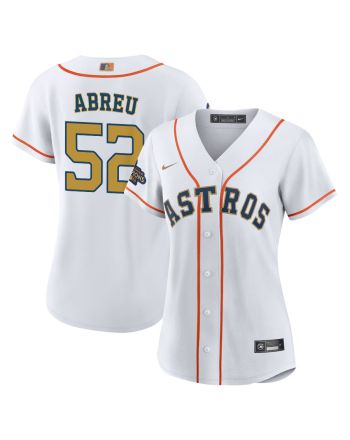 Bryan Abreu 52 Houston Astros 2023 Women Jersey - White/Gold