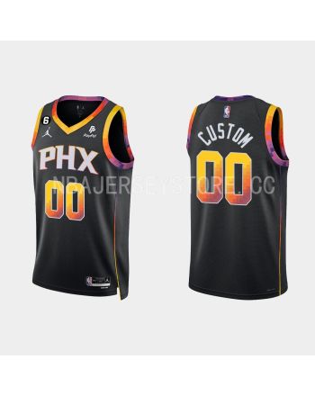 Phoenix Suns Custom 00 Black 2022-23 Statement Edition Men Jersey