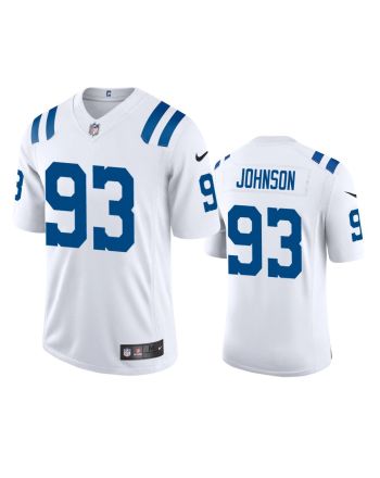 Eric Johnson 93 Indianapolis Colts White Vapor Limited Jersey