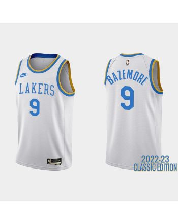 Los Angeles Lakers Kent Bazemore 9 2022-23 Classic Edition White Men Jersey