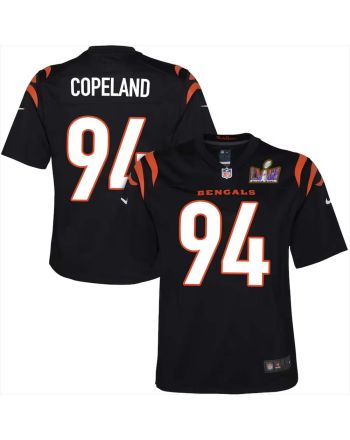 John Copeland 94 Cincinnati Bengals Super Bowl LVIII YOUTH Home Limited Jersey - Black