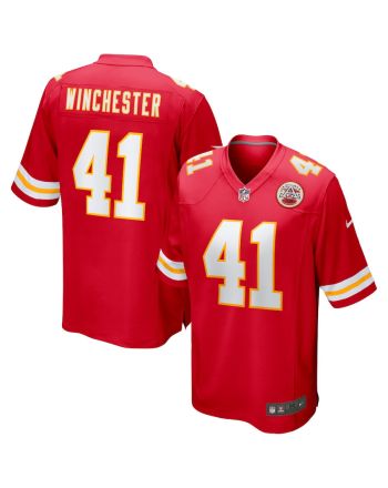 James Winchester 41 Kansas City Chiefs Game Jersey - Red