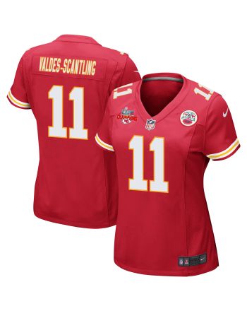 Marquez Valdes-Scantling 11 Kansas City Chiefs Super Bowl LVII Champions 3 Stars Women Game Jersey - Red