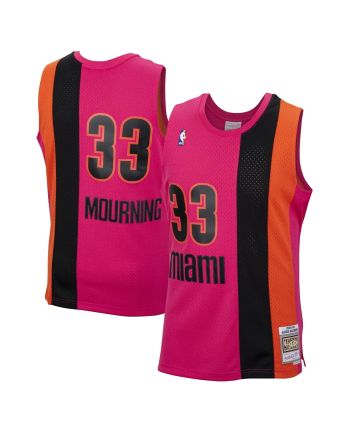 Alonzo Mourning Miami Heat Mitchell &amp; Ness 2005-06 Hardwood Classics Reload Swingman Jersey - Pink