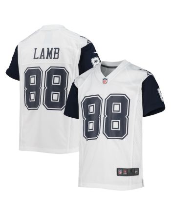 CeeDee Lamb 88 Dallas Cowboys YOUTH Alternate Game Jersey - White