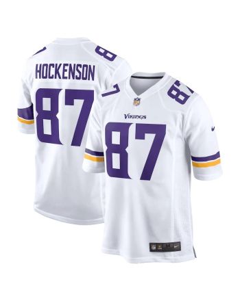 T.J. Hockenson 87 Minnesota Vikings Game Player Jersey - White