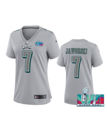 Ron Jaworski 7 Philadelphia Eagles Super Bowl LVII Game Jersey - Women Gray