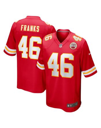 Jordan Franks Kansas City Chiefs Game Player Jersey - Red