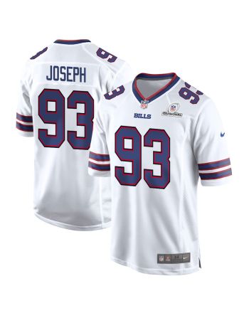 Linval Joseph 93 Buffalo Bills 2024 Divisional Patch Game Men Jersey - White