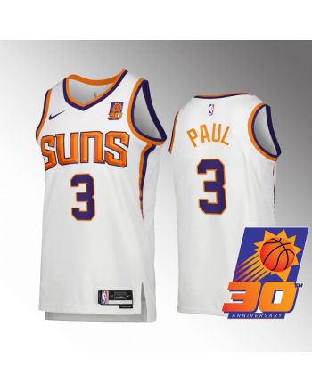 Chris Paul 3 Phoenix Suns White Jersey 30th Anniversary Association Edition