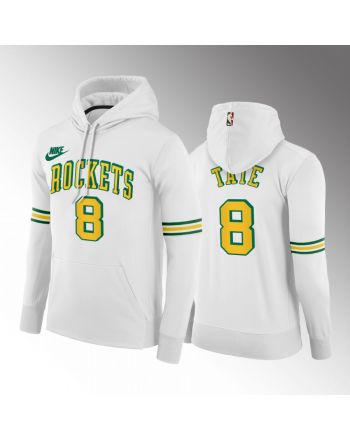 Jae'Sean Tate Houston Rockets 2022-23 Classic Edition Hoodie White 55th Anniversary