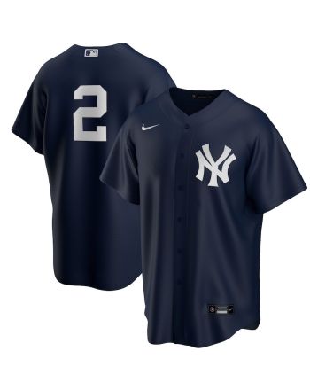 Derek Jeter 2 New York Yankees Alternate Player Jersey - Navy