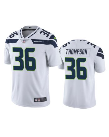 Men's JerseyDarwin Thompson 36 Seattle Seahawks White Vapor Limited Jersey