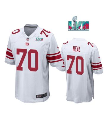 Evan Neal 70 New York Giants Super Bowl LVII Super Bowl LVII White Men Game Jersey