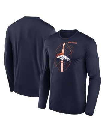 Denver Broncos Legend Icon Long Sleeve T-Shirt - Navy