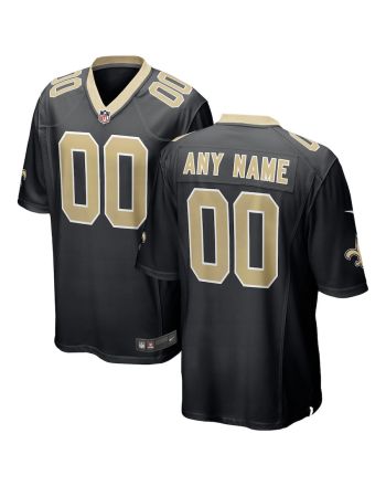 New Orleans Saints Custom Game Men Jersey - Black