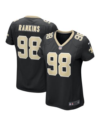 Sheldon Rankins 98 New Orleans Saints Women's Game Jersey - Black