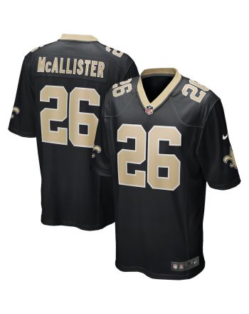 Deuce McAllister 26 New Orleans Saints Men Game Retired Jersey - Black